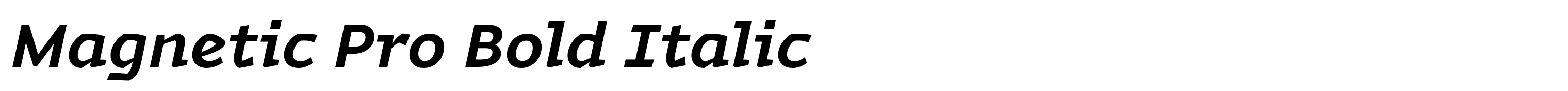 Magnetic Pro Bold Italic